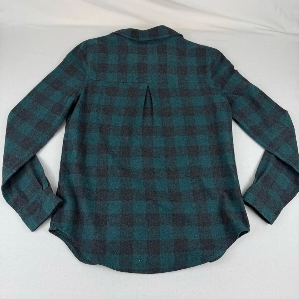 Aeropostale Boyfriend Fit Plaid Flannel Button-up Long‎ Sleeve Shirt, Women's S
